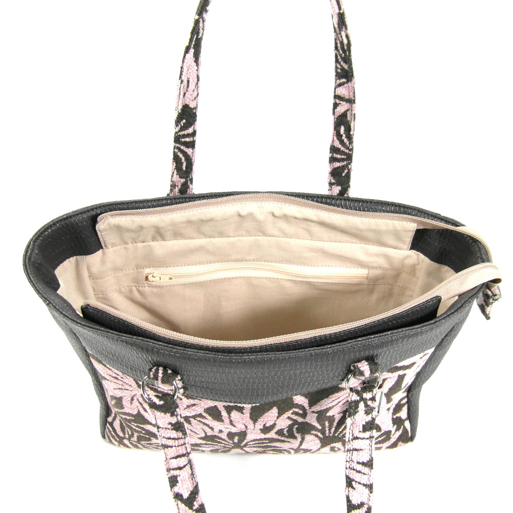 sigalane-sac-lorene-velours-feuilles-rose-poudrees-marron-