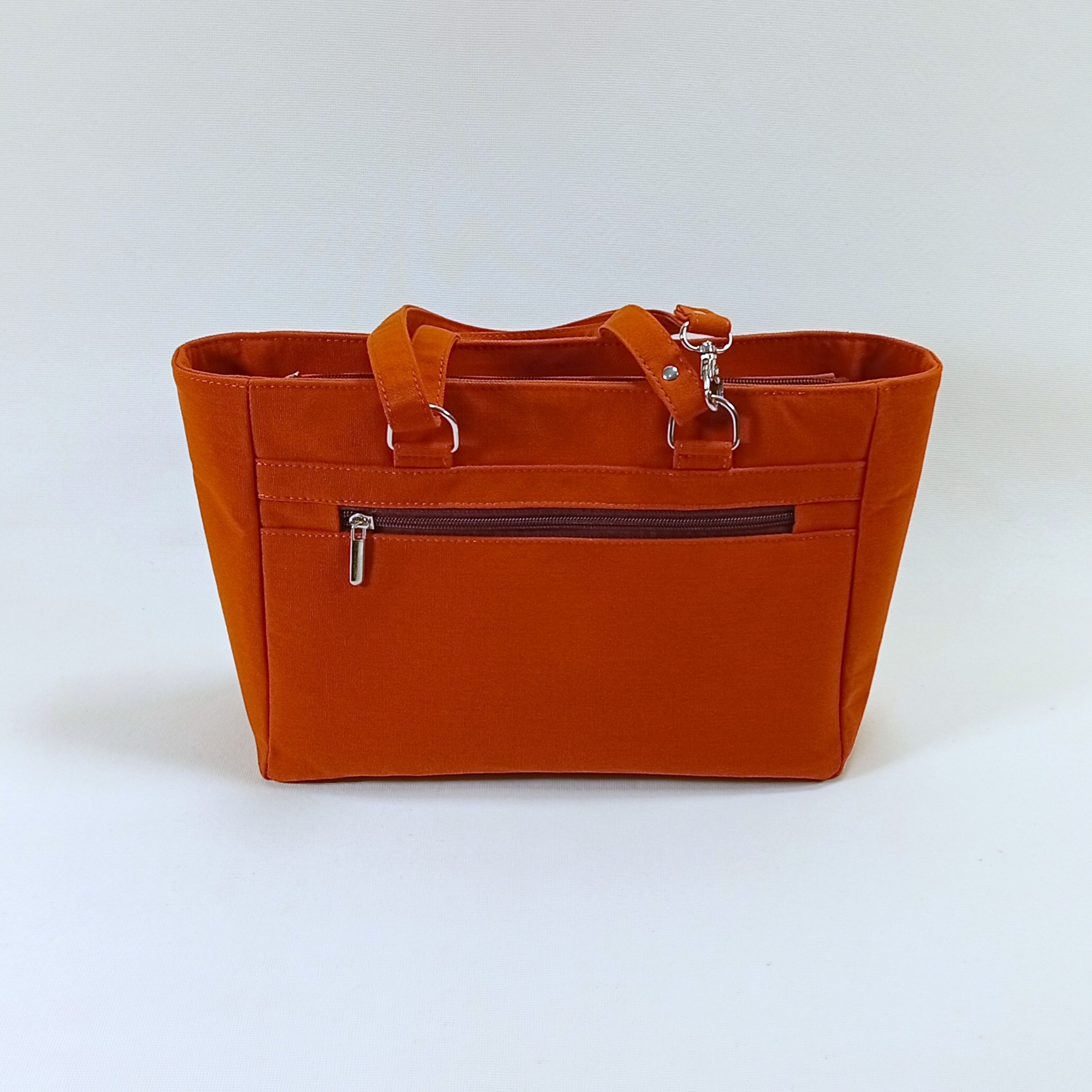 Sac Chloé (2 en 1) abstrait, violet et uni orange – Image 5